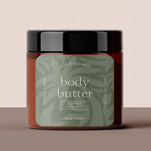 Étiquette de produit écologique moderne biologique