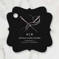 Étiquette de produit en rose gold | Logo fait main