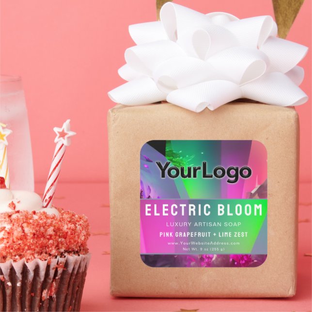 Étiquette de produit Etsy fabriqué à la main par R (Fête)