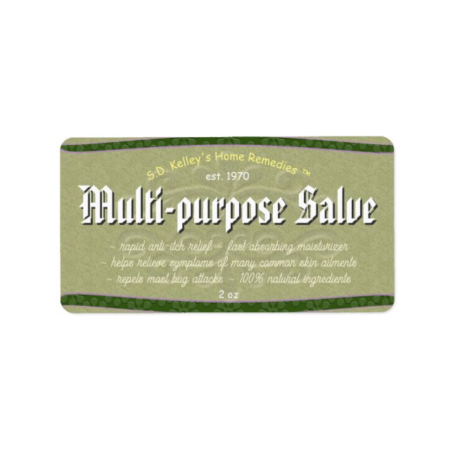 Étiquette de produit Floral & Grey Texture "U Pick (Devant)