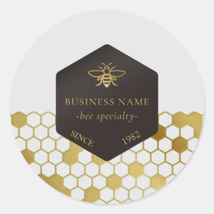 Étiquette de produit Honey Bee Honeycomb