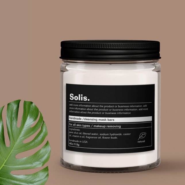 Étiquette de produit minimal (Créateur téléchargé)