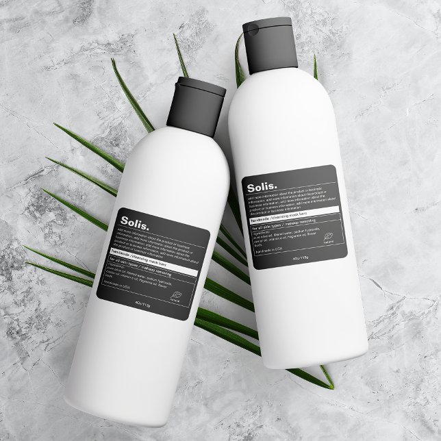 Étiquette de produit minimal (Créateur téléchargé)