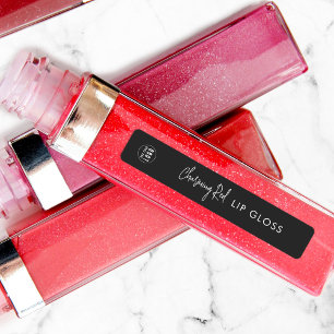 Étiquette de produit minimaliste de script de coul