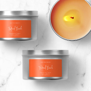 Étiquette de produit minimaliste de script de coul