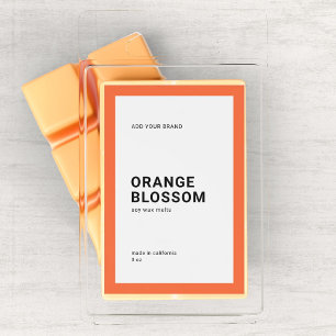 Étiquette de produit minimaliste moderne de couleu