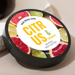 Étiquette de produit moderne coloré Beurre coloré