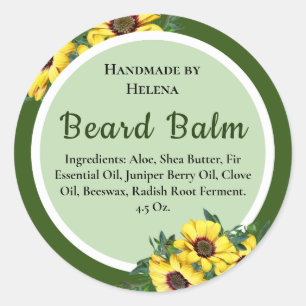 Étiquette de produit personnalisé de la barbe de t