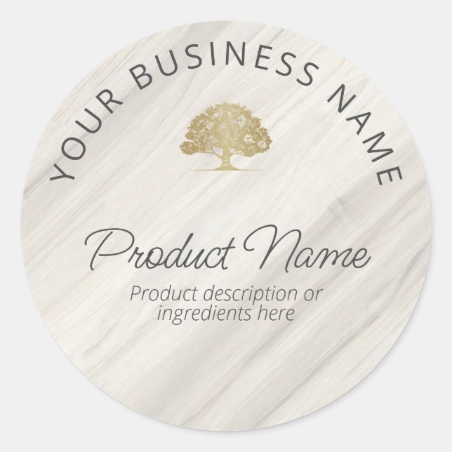 Étiquette de produit Spa naturel (Devant)