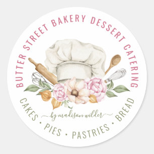 Étiquette de produit ustensile de boulangerie pâti