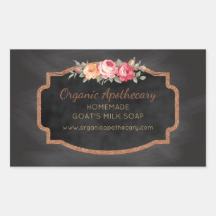 Étiquette de produit Vintage de tableau noir Soap