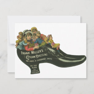 Étiquette de produit vintage, Frank Miller's Shoe