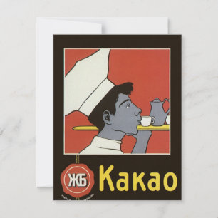 Étiquette de produit vintage, Kakao chocolat chaud