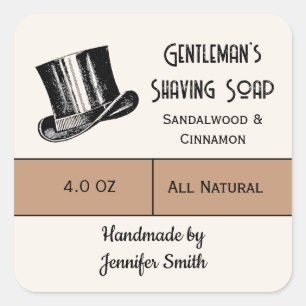 Étiquette de produit Vintage pour le rasage pour h