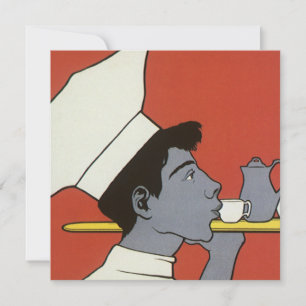 Étiquette de produit vintage, russe chocolat chaud