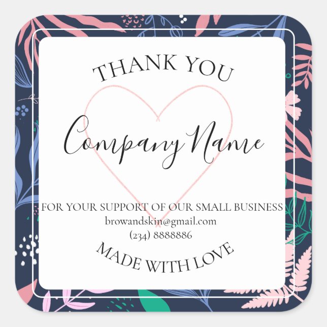 Étiquette de produits botaniques tropicaux audacie (Devant)