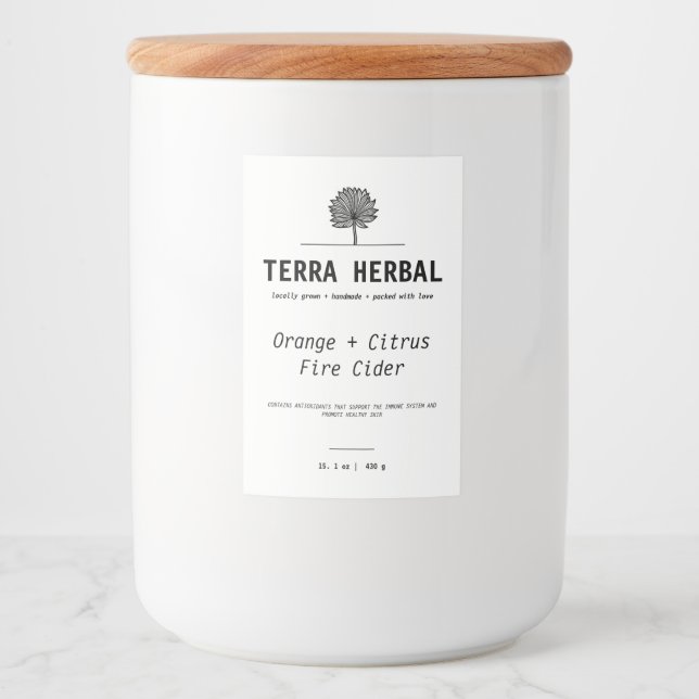 Étiquette de produits du marché des fermiers perso (Devant)