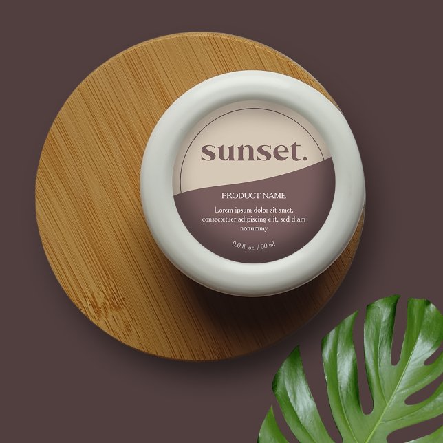 Étiquette de produits Logo Moderne (Créateur téléchargé)