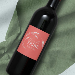 Étiquette de proposition Peach Bridesmaid