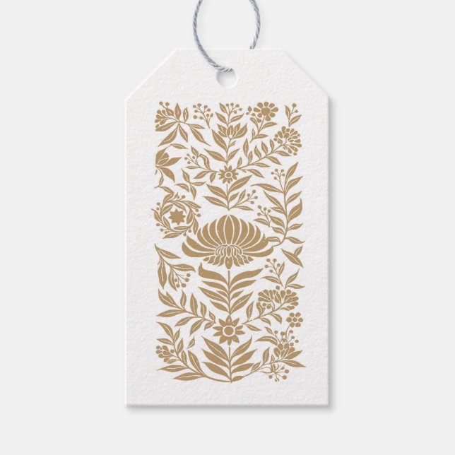 Étiquette de prospérité en or (Devant)