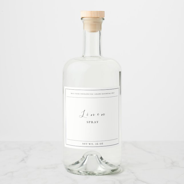 Étiquette de pulvérisation de lin (Devant)