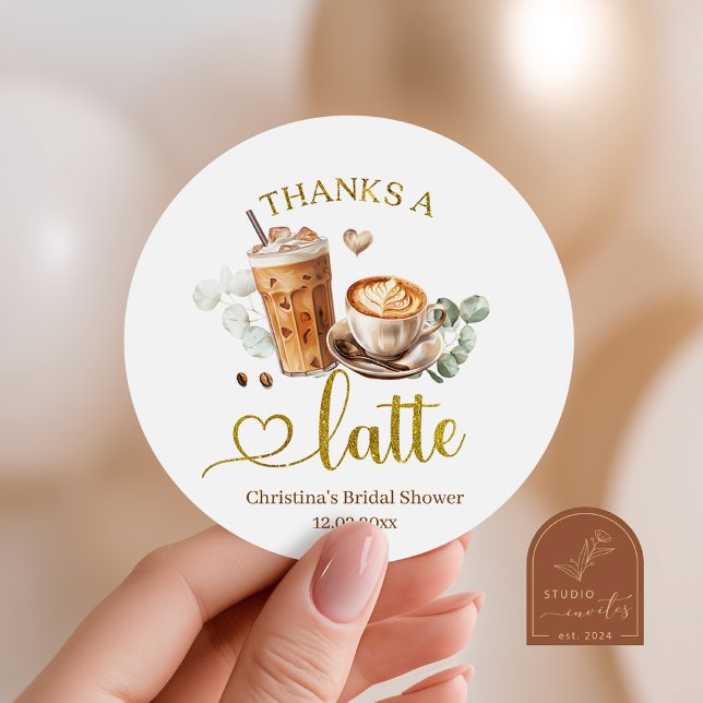 étiquette de remerciement Café Merci Beaucoup (Créateur téléchargé)