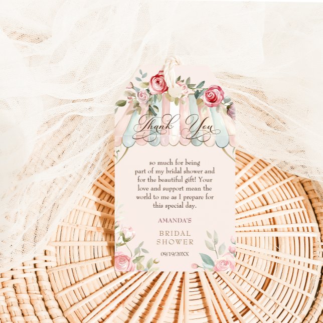 Étiquette de remerciement de Baby Shower de mariag (Créateur téléchargé)