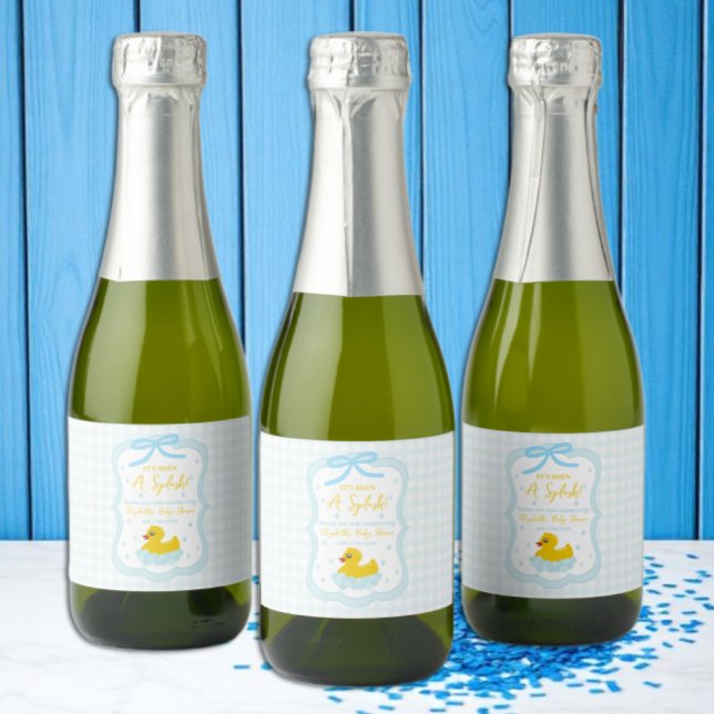 Étiquette de remerciement de boisson à gingham à g (Créateur téléchargé)