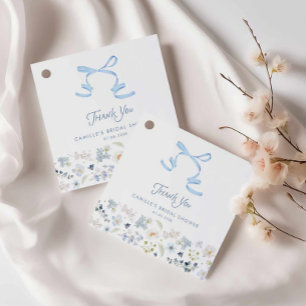 Étiquette de remerciement de brunch de mariage flo