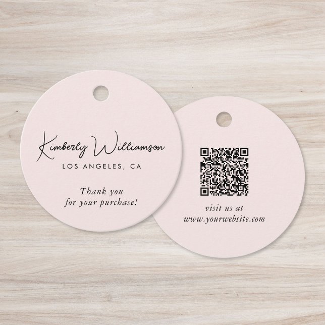 Étiquette de remerciement de code QR pour entrepri (Créateur téléchargé)