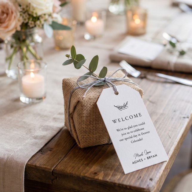 Étiquette de remerciement de mariage moderne flora (Créateur téléchargé)