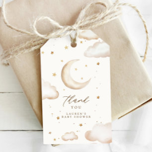 Étiquette de remerciement Moon and Stars pour Baby