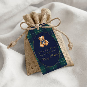 Étiquette de remerciement Ourson Vintage Polo