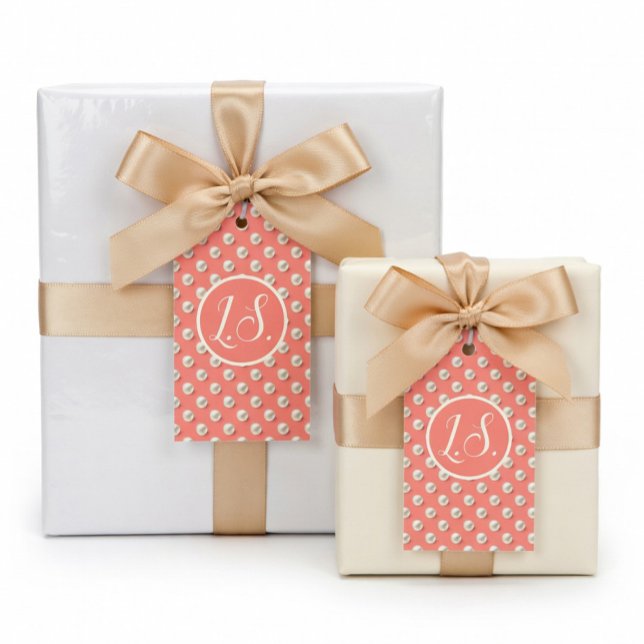 Étiquette de remerciement personnalisée corail ave (Créateur téléchargé)