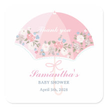 Étiquette de remerciement pour Baby Shower