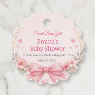 Étiquette de Remerciement pour Baby Shower   Faite