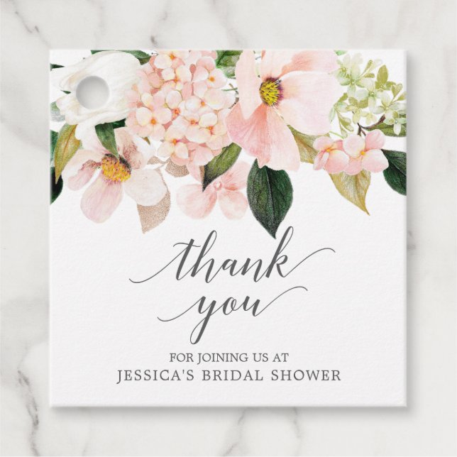 Étiquette de remerciement pour Baby Shower Mariage (Devant)