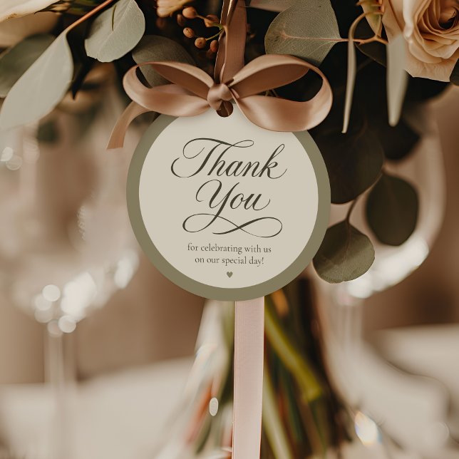 Étiquette de remerciement pour cadeau de mariage é (Créateur téléchargé)