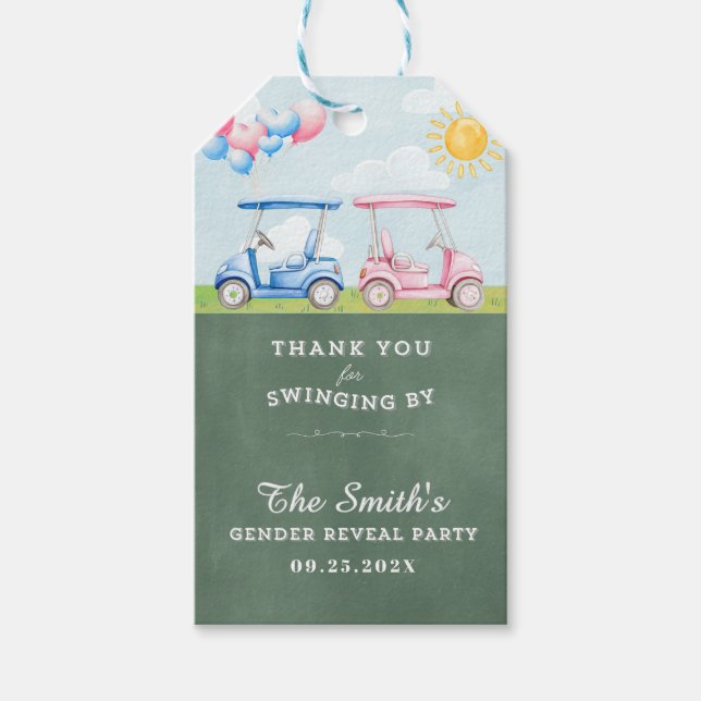 Étiquette de remerciement pour la révélation du se (Devant)