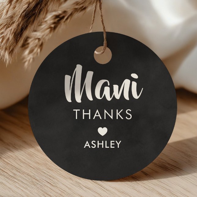 Étiquette de remerciement pour manucure, Étiquette (Créateur téléchargé)