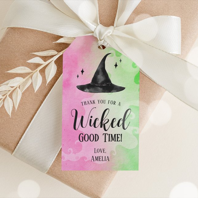 Étiquette de remerciement pour un cadeau d'anniver (Wicked Birthday Gift Tags)