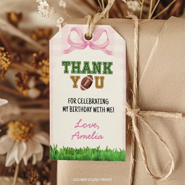 Étiquette de remerciement pour une fête d'annivers (Créateur téléchargé)