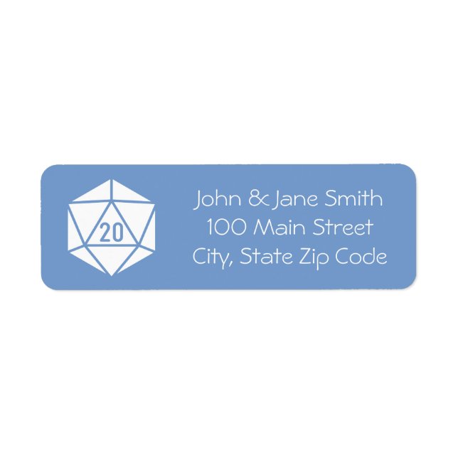Étiquette de renvoi d'adresse Tabletop Chic en Per (Devant)