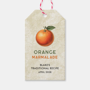 Étiquette de réserve de marmelade d'orange vintage