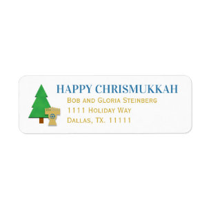 Étiquette de retour Chrismukkah