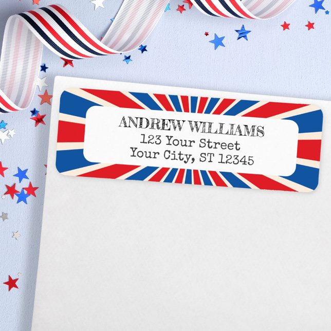 étiquette de retour de la fête de l'Indépendance d (In situ envelope)