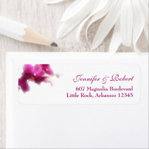 Étiquette de retour de l'adresse du Mariage de l'o