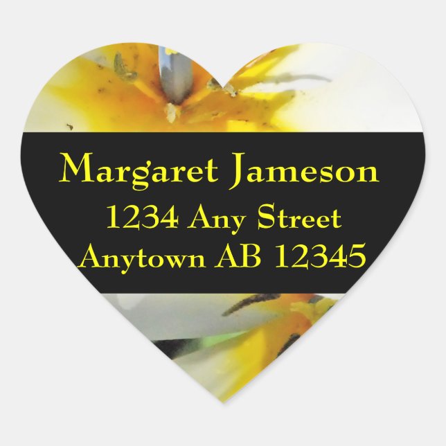 Étiquette de retour du Mariage Lillies Blanches (Devant)