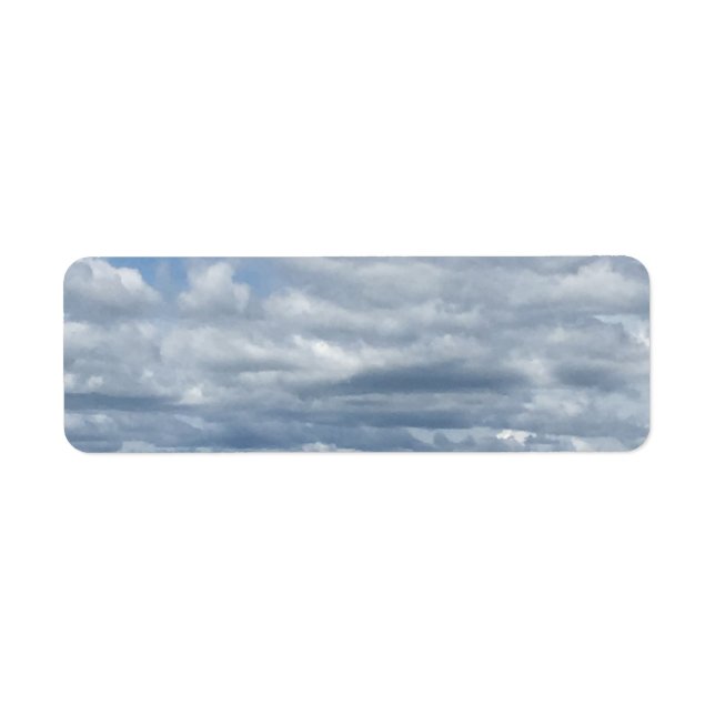 Étiquette de retour Nuages et Mer Paisibles (Devant)