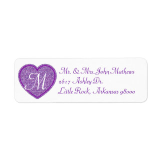 Étiquette de retour personnalisée de Purple Heart
